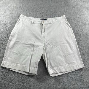 Vintage Polo Ralph Lauren Shorts Mens‎ 36 White Flat Front Golf Preppy Coastal
